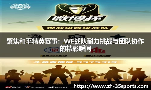 聚焦和平精英赛事:WE战队耐力挑战与团队协作的精彩瞬间